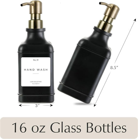 Emerson Essentials Soap Dispenser, Dish Soap Dispenser, Soap Bottle Bathroom Set - Image 2