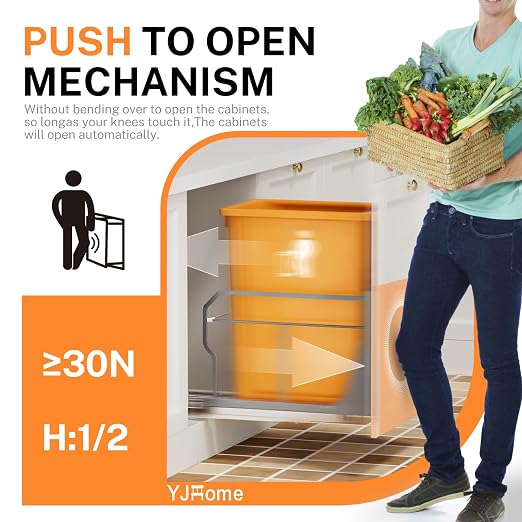 YJHome Pull Out Trash Can Under Cabinet - Image 6
