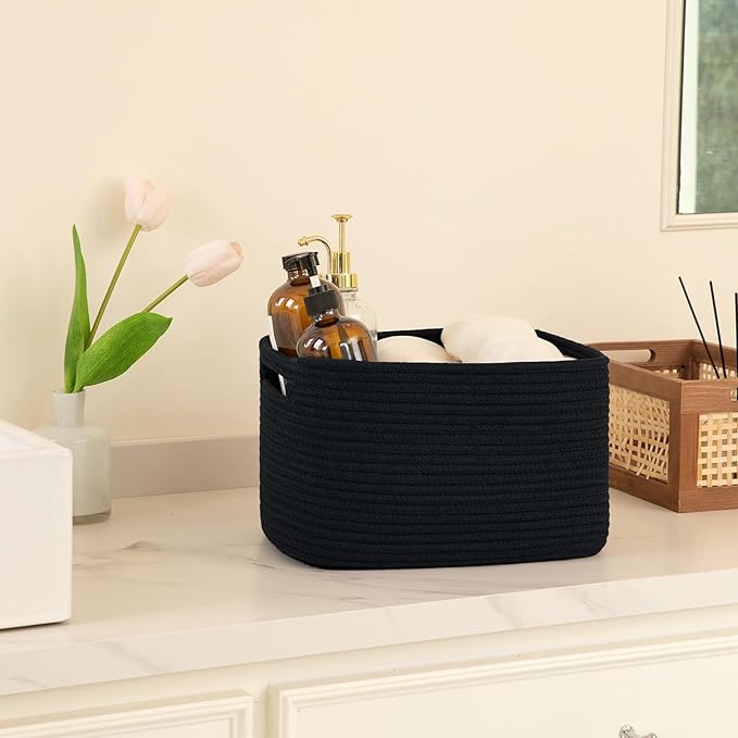 OIAHOMY 4 Pack Storage Baskets for Organizing, Cube Storage Bins for Shelves - Image 5