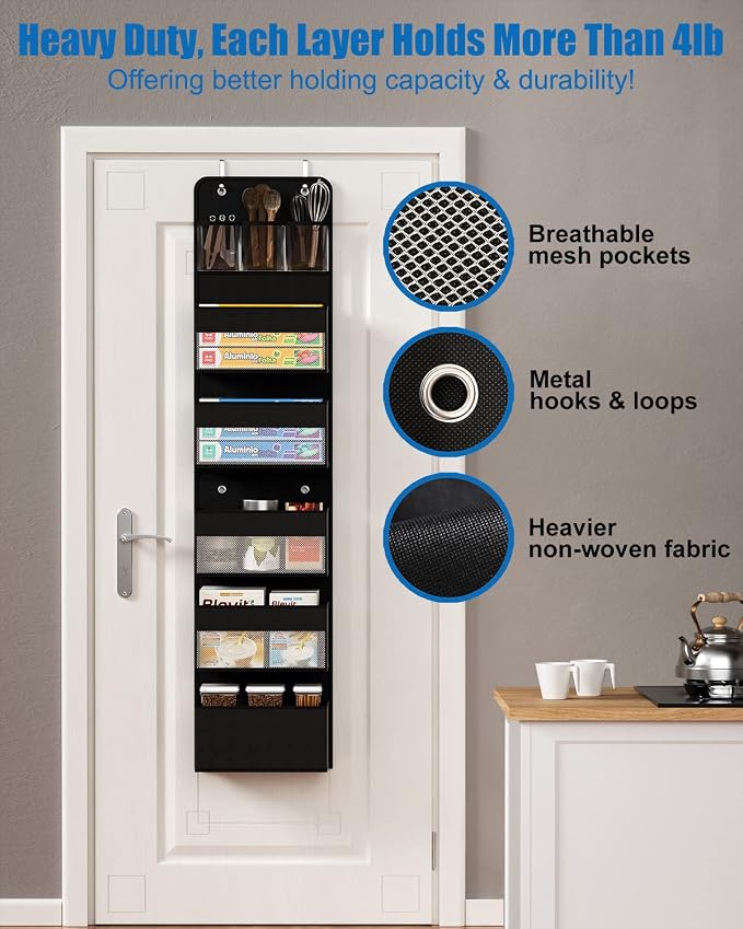 Over Door Organizer, 6 Shelf Camper Storage - Image 6