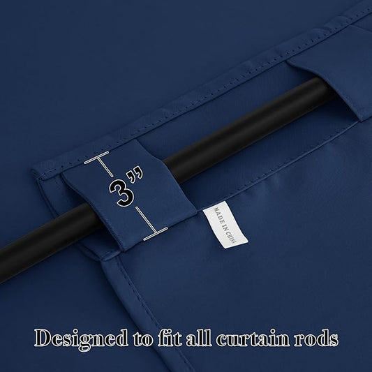 RYB HOME Blackout Curtains for Living Room Thermal Insulated Privacy Solar - Image 2