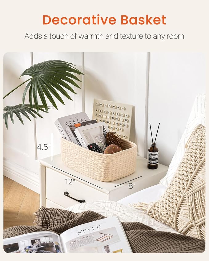 Small Woven Basket, Storage Basket - Image 2