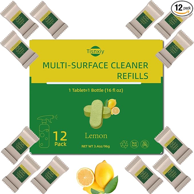 Multi-Surface Cleaner Refill Tablets by Tisnxiy
