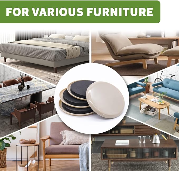 Furniture Sliders for Carpet 16PCS - Image 2