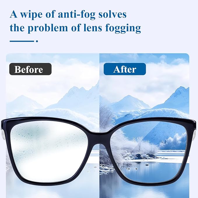 （200 PCS) Anti-Fog Lens Wipes Pre-Moistened Anti-Fog Wipes| Glasses Cleaner - Image 3
