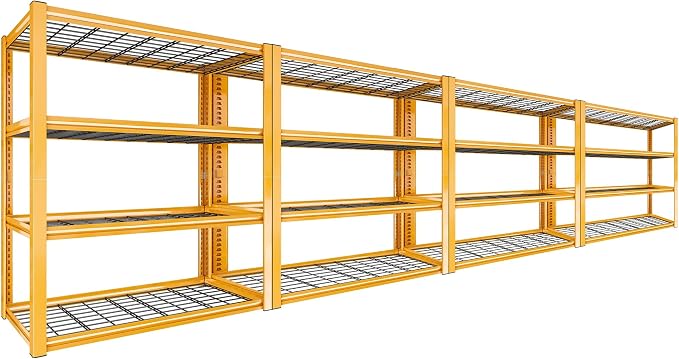 REIBII 40" W Garage Shelving 2240 LBS Storage Shelves Adjustable Heavy Duty by REIBII