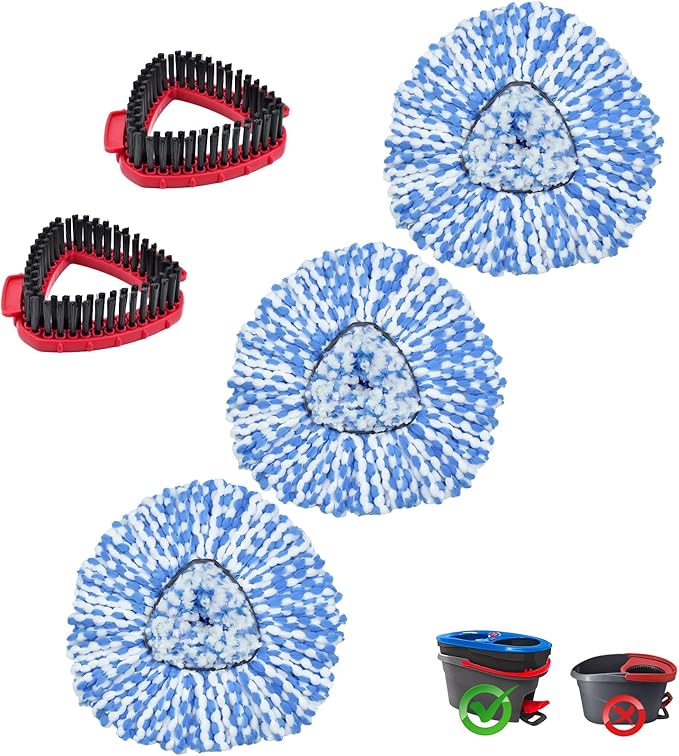 Mop Heads Replacements for Ocedar, 3 Pack Mop Replace Head for Ocedar by DLAIMI