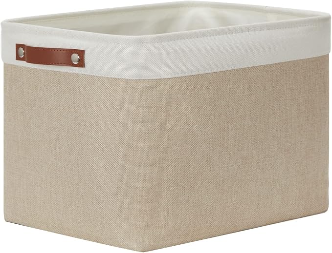 DULLEMELO Storage Baskets Large 16"x12"x12" Tall Rectangular Baskets Fabric by DULLEMELO