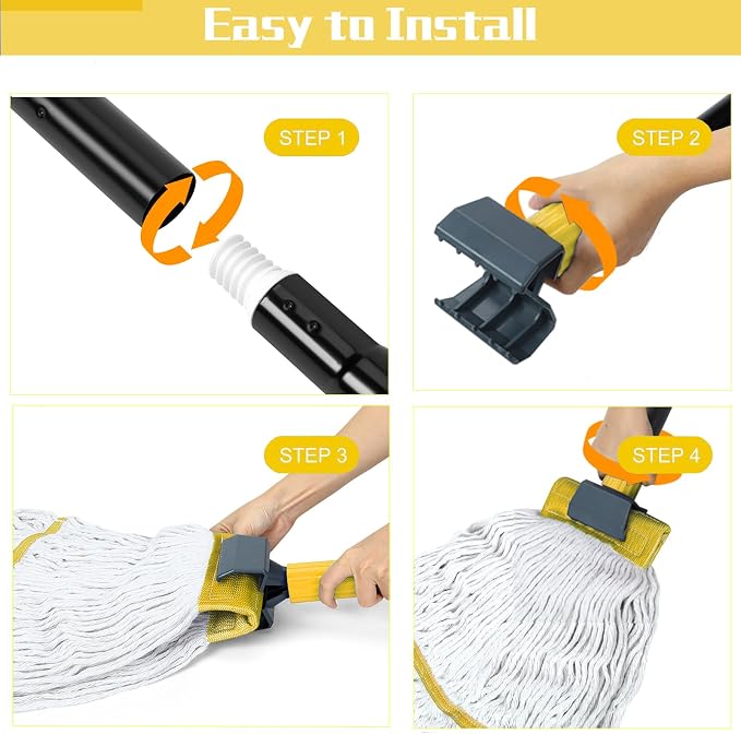 Commercial Mop Handle Heavy Duty, Industrial Mop Stick - Image 4