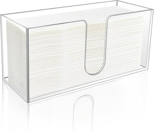 1Pack Acrylic Countertop Paper Towel Holder, Paper Towel Dispenser by CDIVEFTN