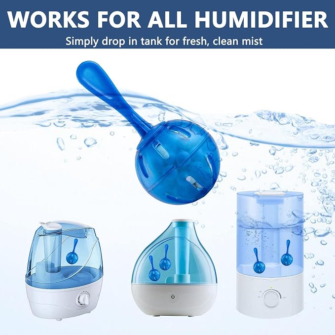 Humidifier Tank Cleaner, Raipoment Demineralization Cleaning Ball, Compatible - Image 2