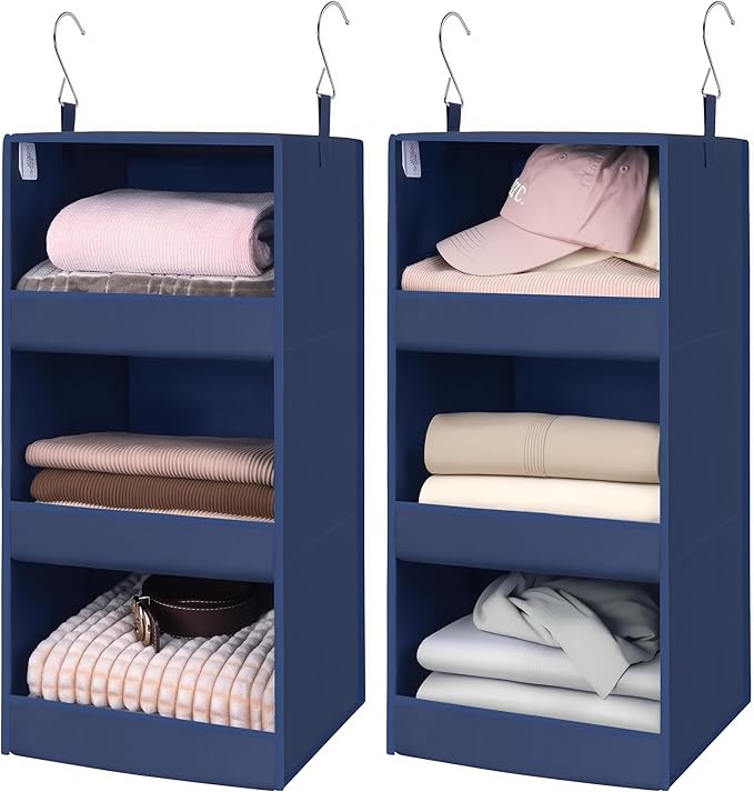 GRANNY SAYS 3-Shelf Closet Organizers and Storage, Foldable Hanging Closet by GRANNYSAYS
