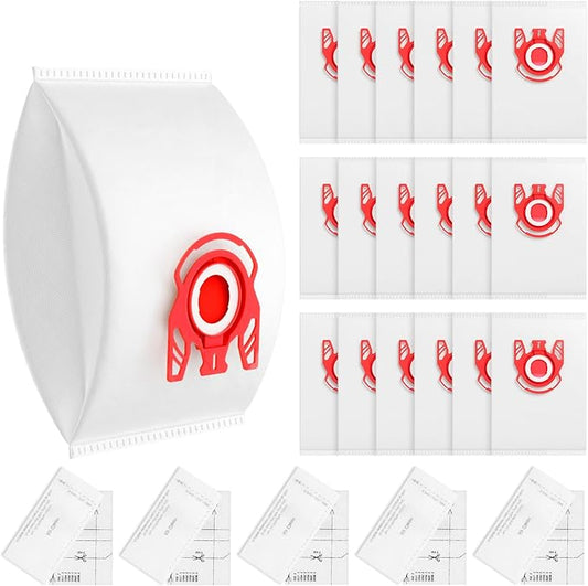 20 Pack 3D Airclean FJM Vacuum Cleaner Bags Compatible by LINNIW