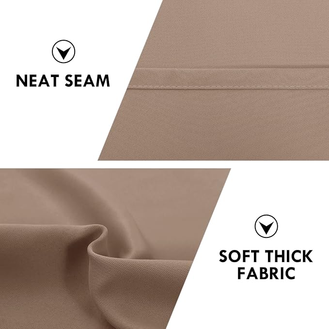 DWCN Blackout Curtains for Bedroom – Rod Pocket Thermal Insulated Noise - Image 6