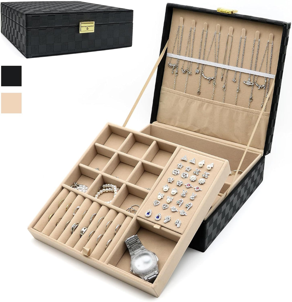 Jewelry Organizer Box, Jewelry Box Organizers for Women Girls, Jewellery Disp...