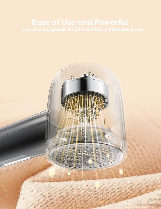 VASSON Fabric Shaver, Electric Lint Remover Rechargeable, Lint Shaver, Sweater - Image 5