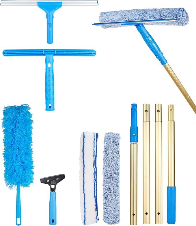 2 in 1 Window Squeegee Cleaning Kit by ZKUAOGDI