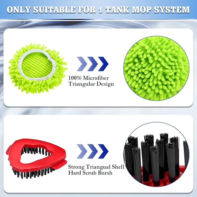 Wa.IE JiemiMicrofiber Spin Mop Refills Head Compatible - Image 2