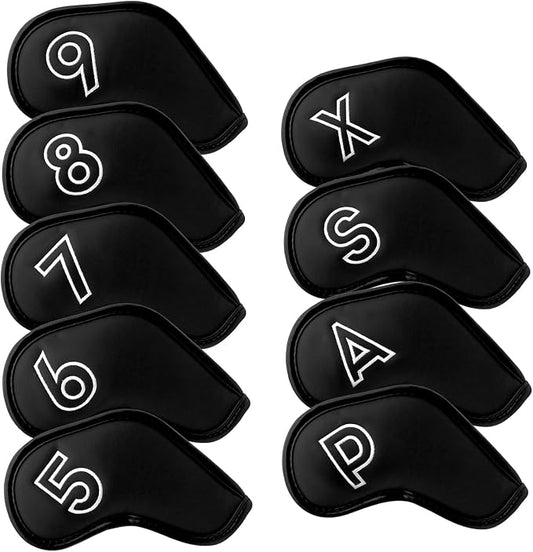 Montela Golf Iron Covers, Golf Iron Head Covers Leather Golf Iron Covers Set by montelagolf