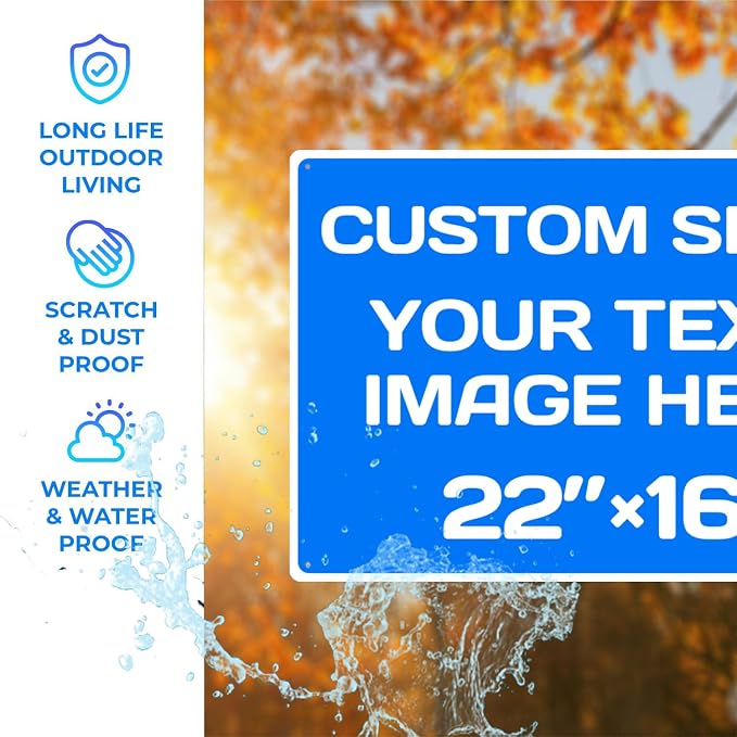 Custom Aluminum Weatherproof Metal Sign - Image 4