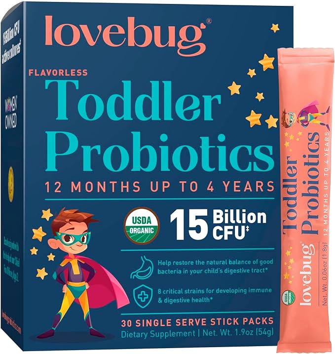 Lovebug Award Winning USDA Organic Probiotic by LOVEBUG