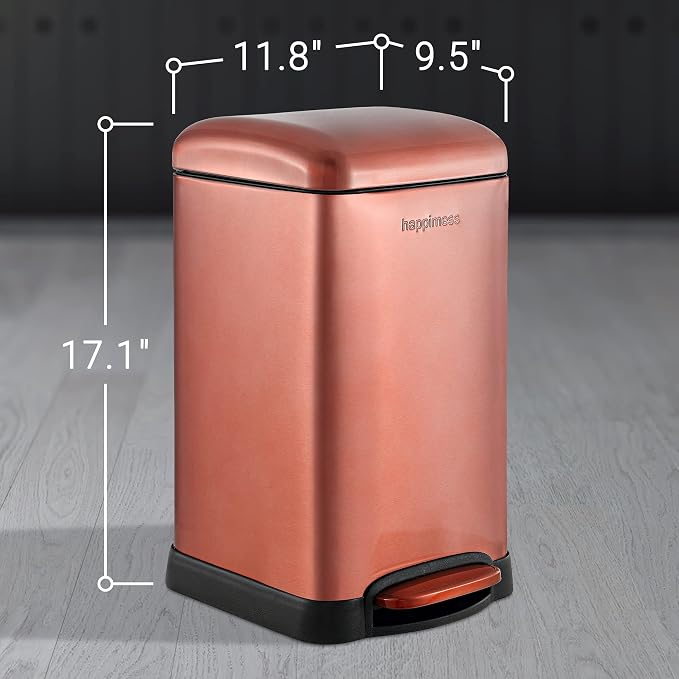 happimess HPM1012D Betty Retro Mini 3.2-Gallon Step-Open Trash Can - Image 6