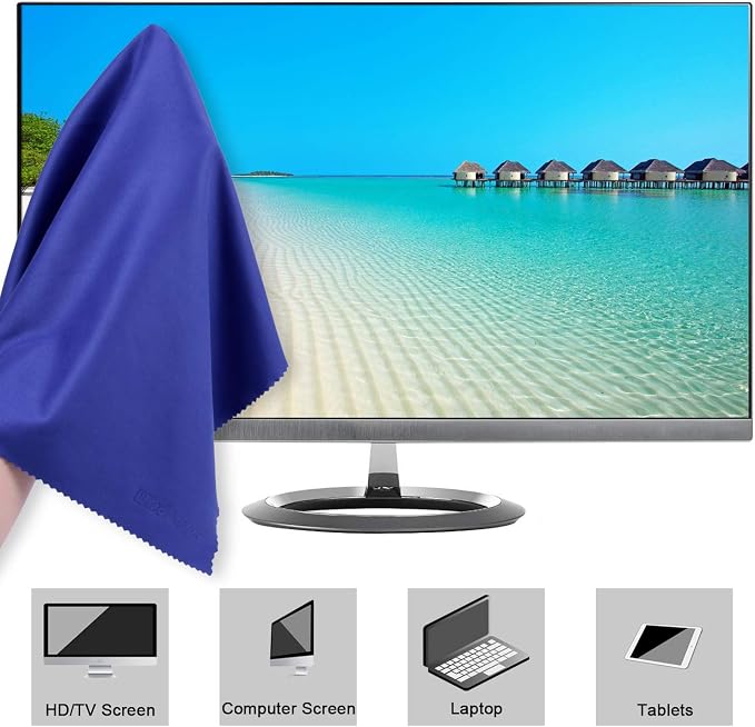 Wisdompro Extra Large 4-Pack Microfiber Cleaning Cloth - Image 2