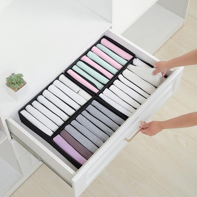 Qozary 4 Pack Drawer Organizers - Image 6