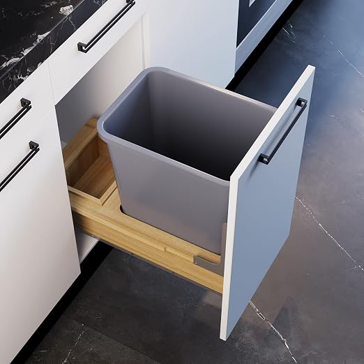 Dowell B15 Wood Base Wastebasket Pullout - Image 2