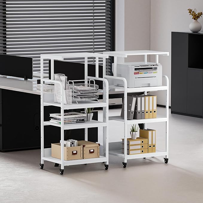 4 Tier White Printer Stand - Image 6