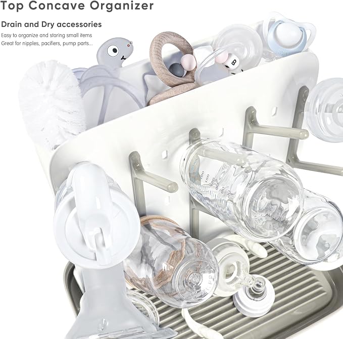 Termichy Baby Bottle Drying Rack: Large Vertical Bottle Dryer Rack Holder - Image 4