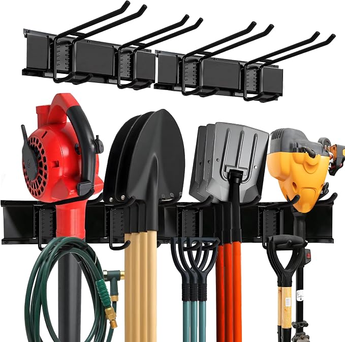 Garage Wall Organizer | 32" Heavy-Duty Tool Storage Rack | Adjustable by Tidyme