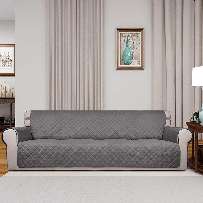 PureFit Reversible Quilted Sofa Cover, Water Resistant Slipcover Furniture - Image 2