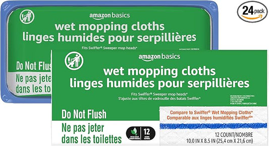 Amazon Basics Wet Mopping Cloth Refills by AmazonBasics