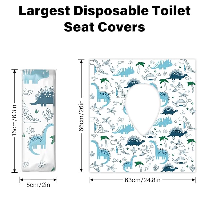 60 Pack Toilet Seat Covers Disposable, Extra Large Waterproof Toilet Cover - Image 4