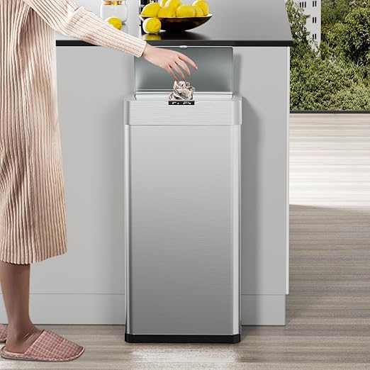 TLSUNNY 21.1 Gallon Motion Sensor Trash Can, Touchless Automatic Garbage Can - Image 7