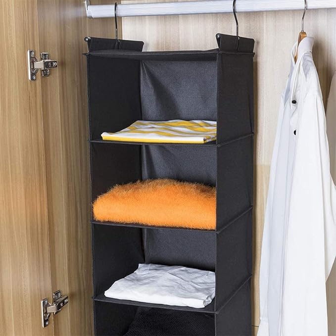 MAX Houser 6 Tier Shelf Hanging Closet Organizer, Closet Hanging Shelf - Image 2