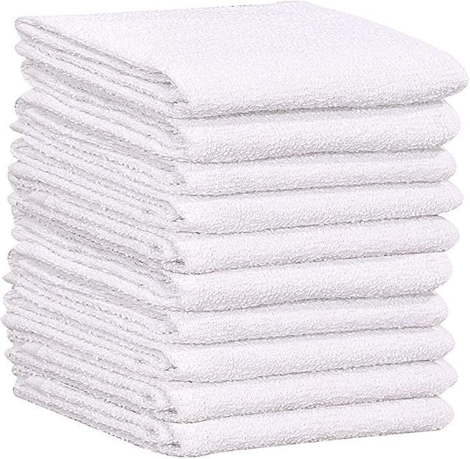 GOLD TEXTILES 60 PC New Cotton Blend White Restaurant Bar Mops Kitchen Towels - Image 5