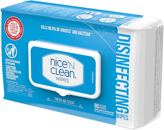 Nice 'N Clean Disinfecting Surface Wipes 80ct | Cleans & Disinfects Home & - Image 2