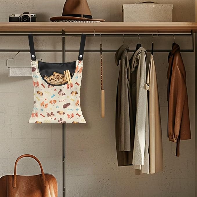 Clothes Pin Hanging Bag with Hanging Rope 14.5 X 12 Inch Clothespin Bag - Image 4