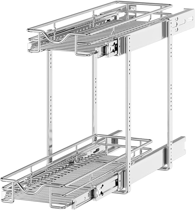 OCG 2 Tier Pull Out Cabinet Organizer, Pull Out Drawers by OCG