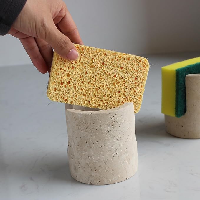 Natural Travertine Sponge Holder - Image 6