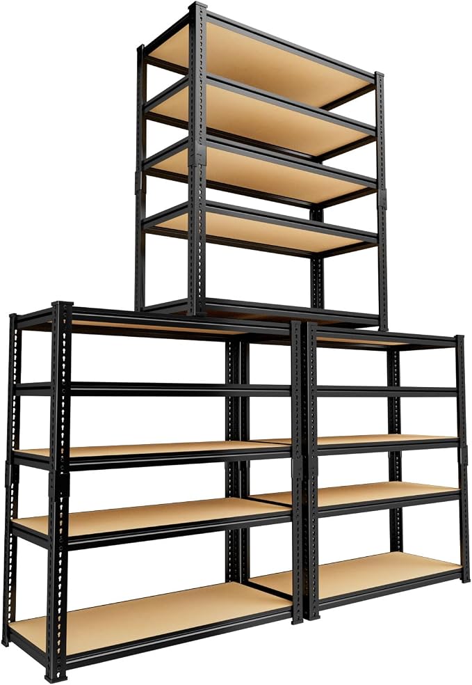 Garage Shelving, 5 Tier Adjustable Metal Organizer Wire Rack by Unknown