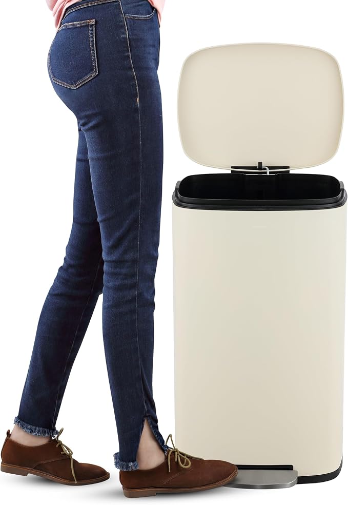 happimess HPM1011I Curtis 8-Gallon Step-Open Trash Can, Fingerprint Resistant - Image 6