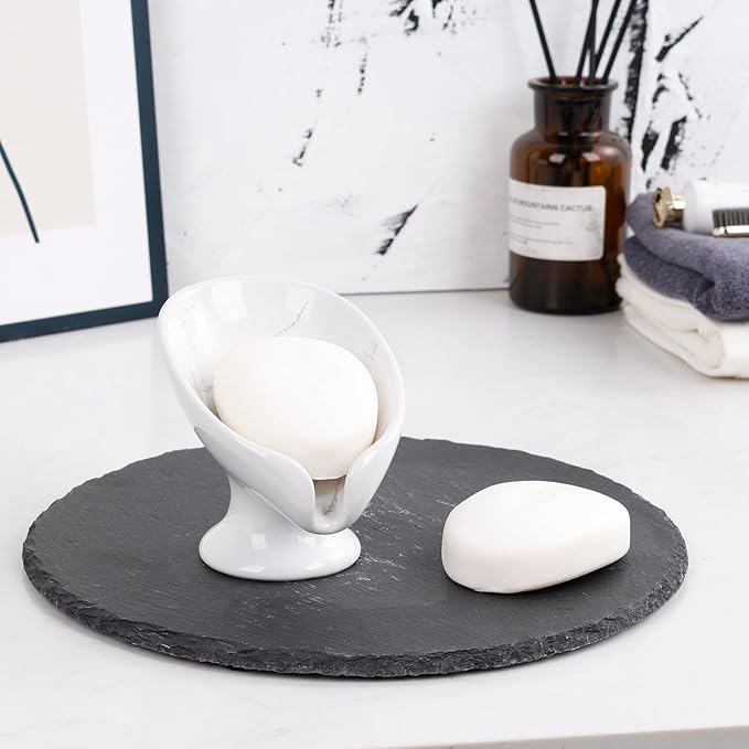 Soap Dish, Self Draining Bar Soap Holder - Image 8