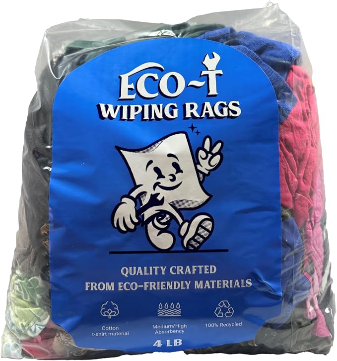 4 Lb Bag Eco-T Mechanic Shop Rags by ALL+RAGS