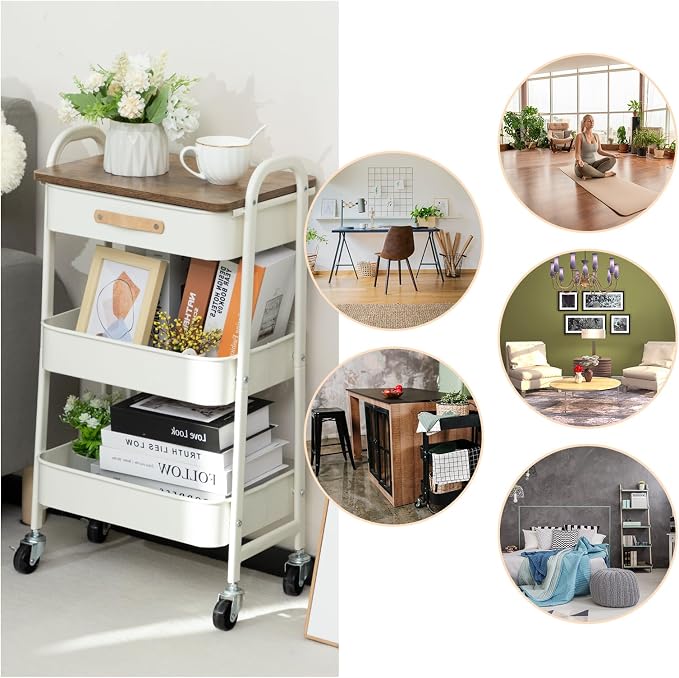 AGTEK Rolling Organizer Cart - Image 5