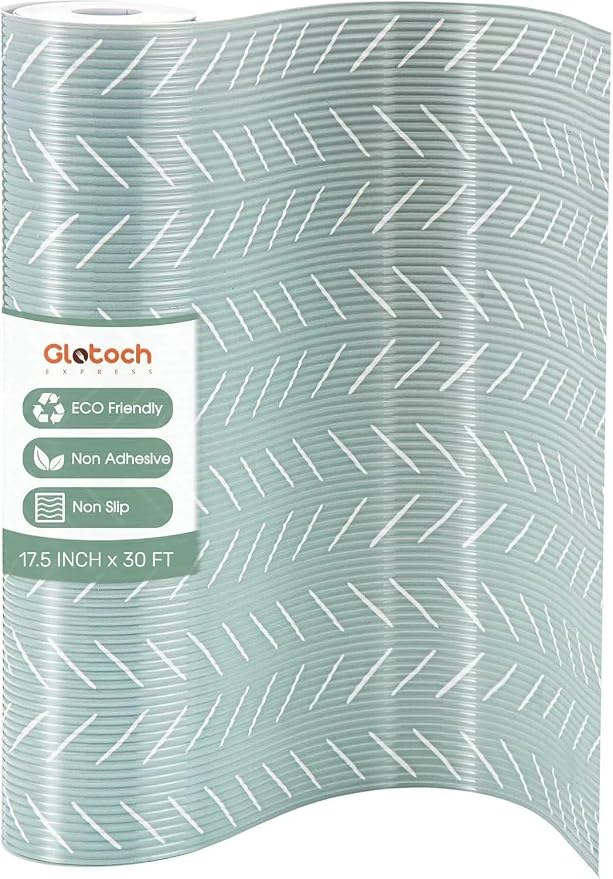 Glotoch Premium Non Slip Shelf Liner, Non Adhesive Drawer Liner, Waterproof by GlotochExpress