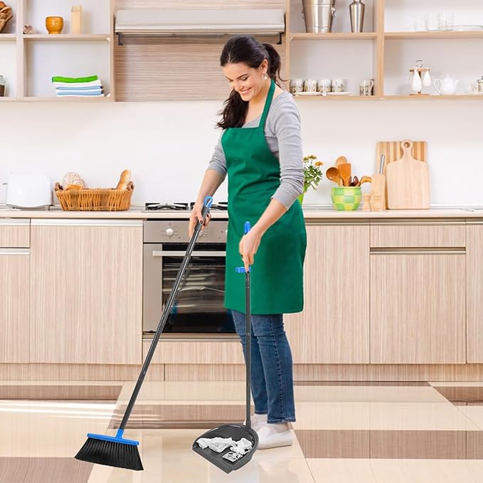 Broom and Dustpan Set ，Long Handle Broom - Image 2