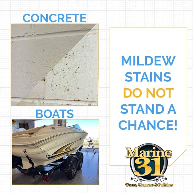 Marine 31 Mildew Stain Remover & Cleaner | Removes Stains from Boats, Bathrooms - Image 7